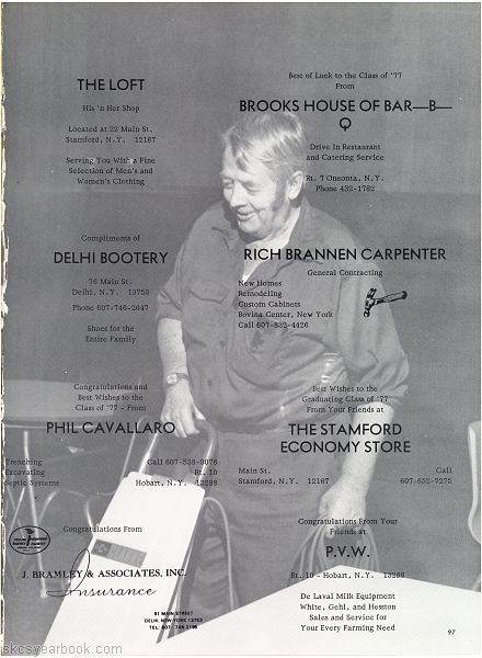 SKCS Yearbook 197796 South Kortright Central School Almedian