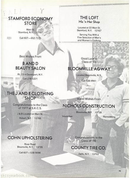 SKCS Yearbook 197892 South Kortright Central School Almedian