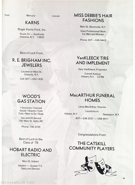 SKCS Yearbook 197896 South Kortright Central School Almedian