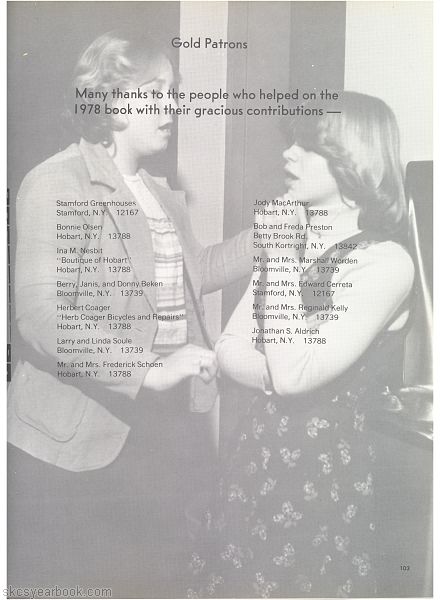 SKCS Yearbook 1978102 South Kortright Central School Almedian