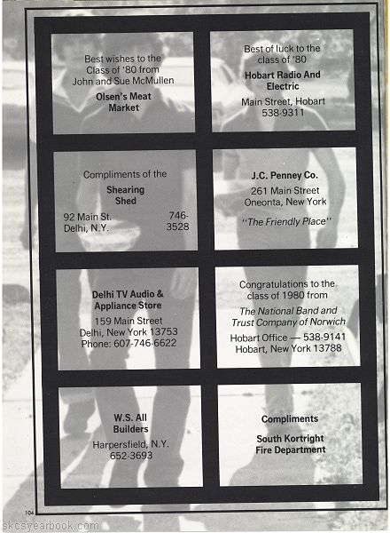 SKCS Yearbook 1980104 South Kortright Central School Almedian