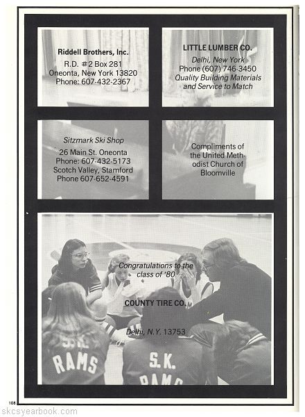 SKCS Yearbook 1980108 South Kortright Central School Almedian