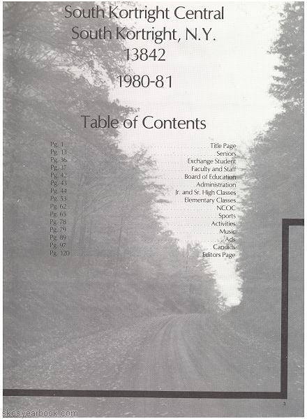 SKCS Yearbook 19812 South Kortright Central School Almedian