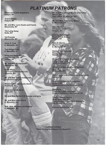 SKCS Yearbook 1982104 South Kortright Central School Almedian