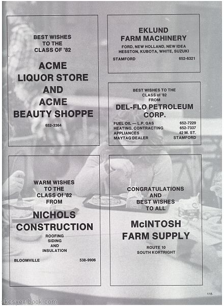 SKCS Yearbook 1982114 South Kortright Central School Almedian