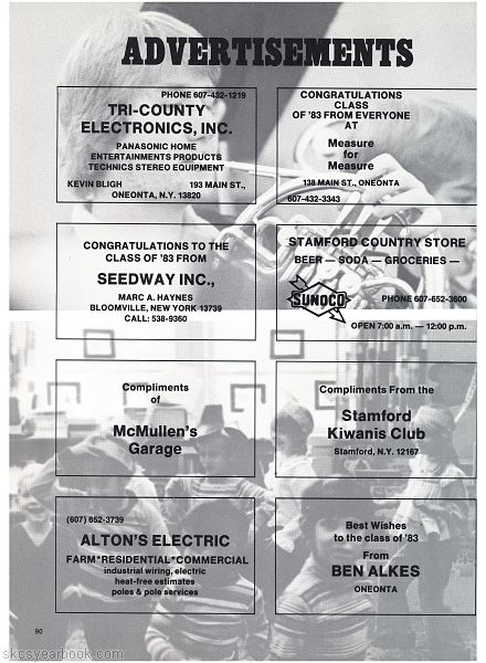 SKCS Yearbook 198390 South Kortright Central School Almedian