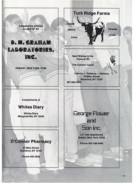 SKCS Yearbook 198396 South Kortright Central School Almedian