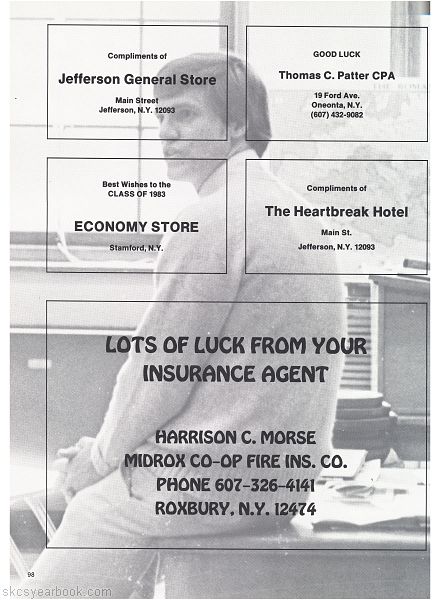 SKCS Yearbook 198398 South Kortright Central School Almedian