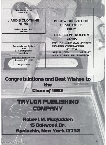 SKCS Yearbook 1983104 South Kortright Central School Almedian