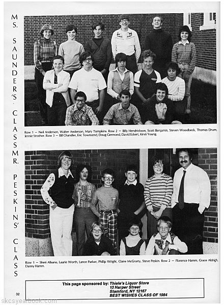SKCS Yearbook 198432 South Kortright Central School Almedian