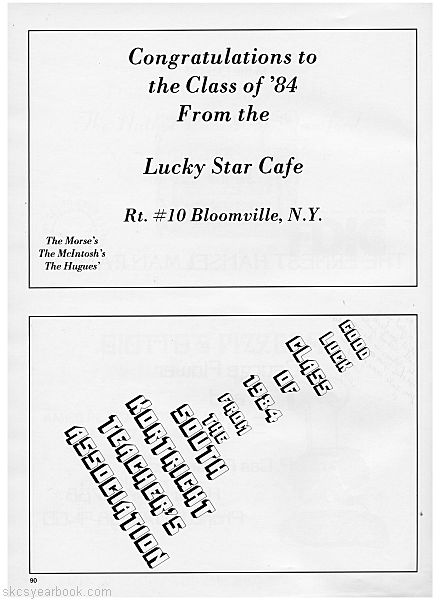 SKCS Yearbook 198490 South Kortright Central School Almedian