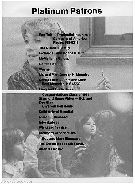 SKCS Yearbook 198494 South Kortright Central School Almedian